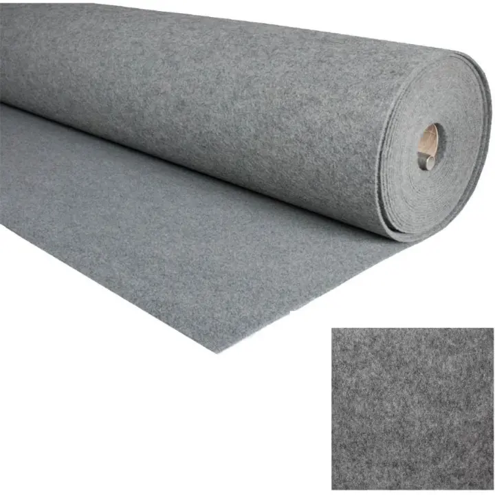 ALFOMBRAS IBERIA | Alfombra Ferial | Moqueta por Metros Decoracion Pasillo, Bodas, Eventos | Moqueta Ferial Disponible en Varias Medidas | Color: Gris (5mx100cm) - 1