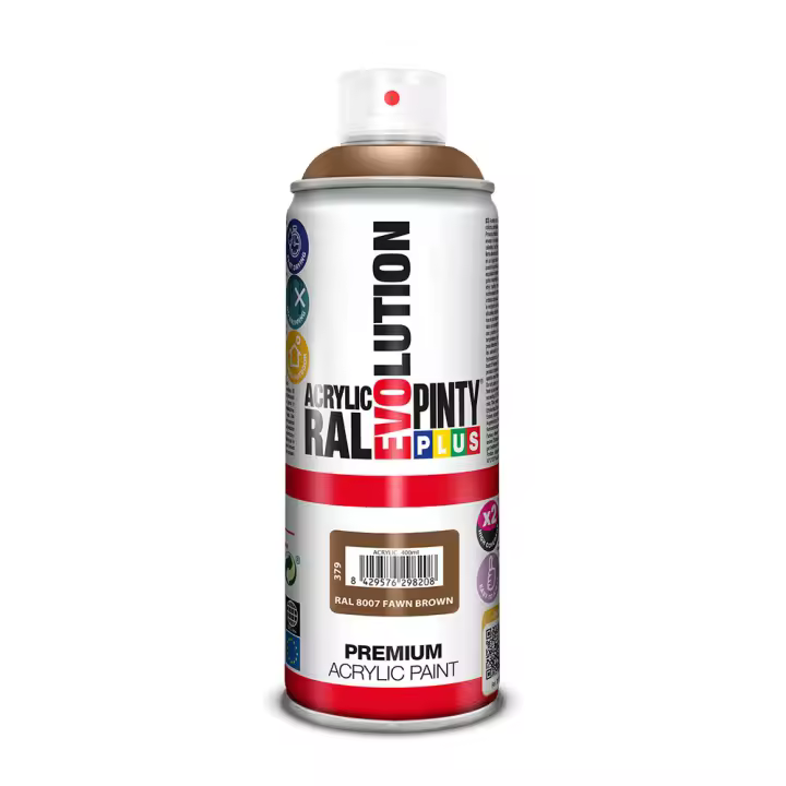Pintura en spray pintyplus evolution 520 cc ral 8007 fawn brown - 1