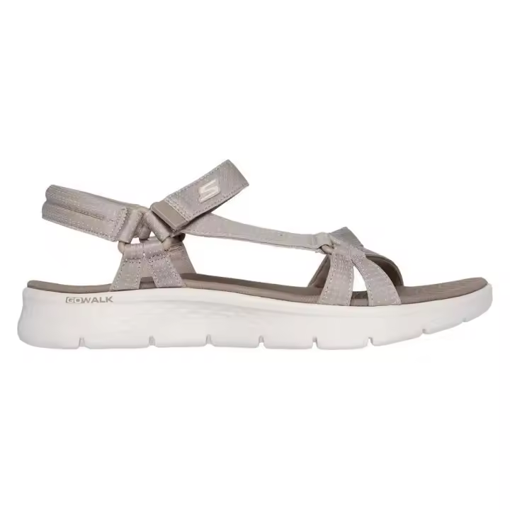 Skechers Sandalias Go Walk Flex Dorado - 1