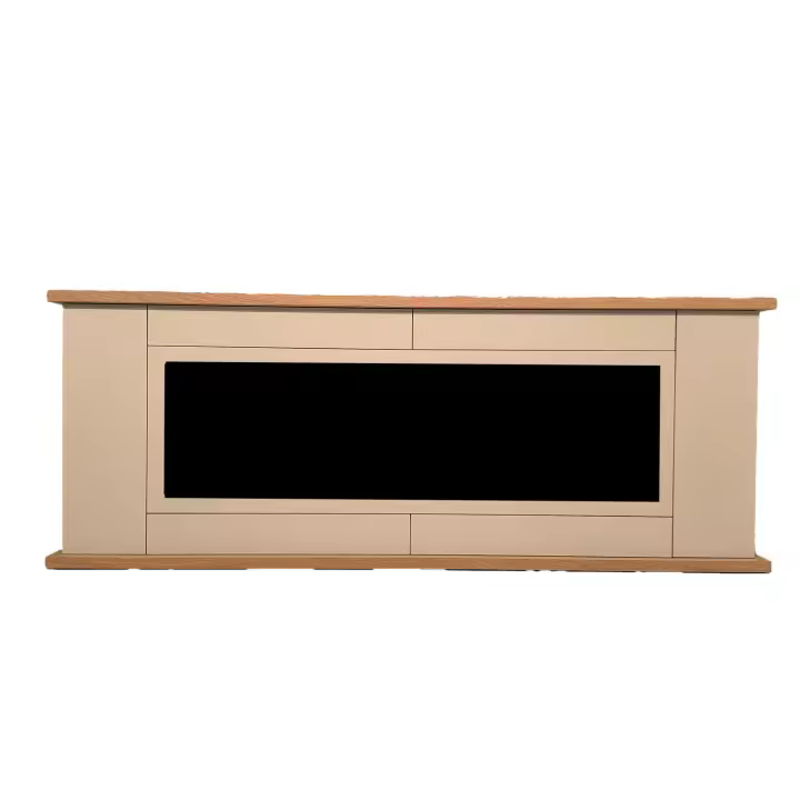 Sined Desio 180 Gris Armario Gris Para Chimenea Electrica Sined Amiata Armario De Madera Refinado y Elegant Sian Gris Estructura y Puertas Encimera y Base Roble Recomendado Para Interiores - 1