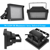 Iluminador Infrarrojo 96 LEDS Para Visión Nocturna Cámara De Seguridad CCTV Lámpara Exterior Impermeable Fotografía Arealer - details 0