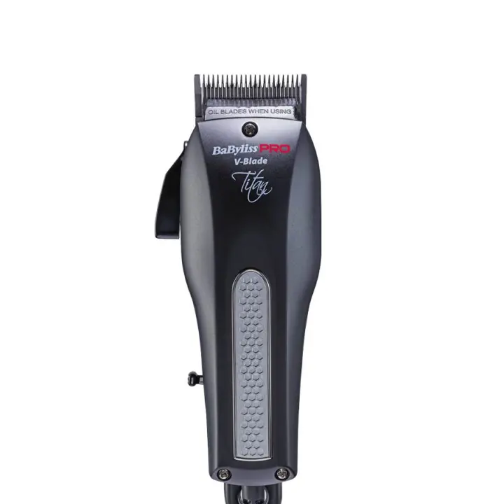 BabyLiss Pro Máquina V-Blade Titan Clipper - Máquina de Corte Inalámbrica - Color Negro - FX8700GE - Cortapelos Profesional - Cuchillas Ajustables de Acero Japonés de 45mm - 1