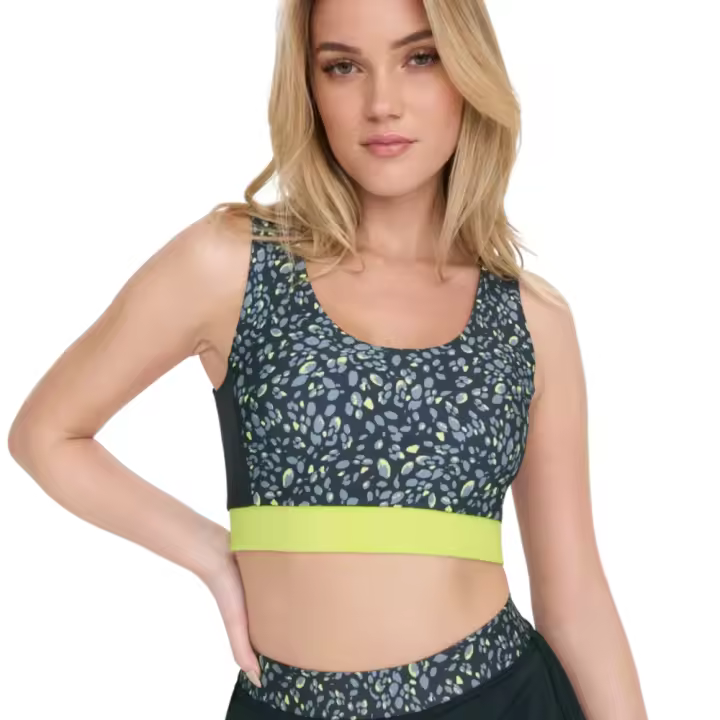 ONLY PLAY 15280577blue ONPEBLO AOP SPORTS BRA - 1