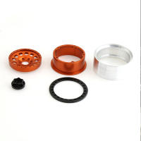 4Pcs Rueda De Aleación De Aluminio CNC 2.2 Con Encaje Para Coche RC 1/10 Axial SCX10 90046 AXI03007 TRX4 VS4-10 Gen8 Rojo Y Negro - details 0