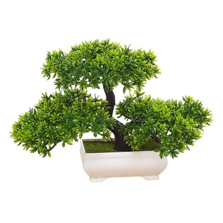 Arbol Bonsai Artificial De Pino Japonés Para Decoración De Escritorio Centro De Mesa Baño Sala De Estar Dormitorio Estilo Rústico Farmhouse - 1