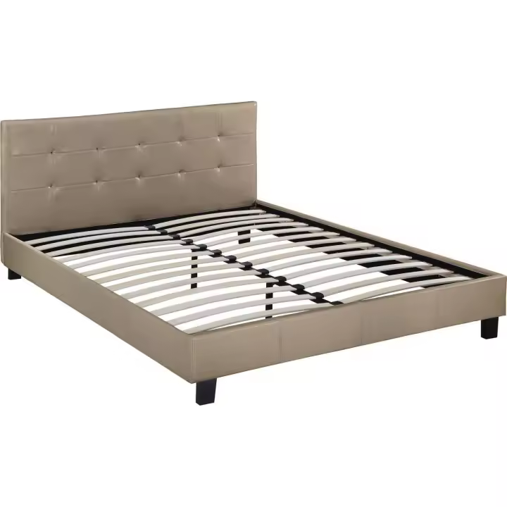 Habitat y Jardin - Cama "Julia" - 160 x 200 - Taupe - 1