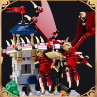 Bloques De Construcción De Dragón Mágico 2024 Torre De Guerra Bruja Legado Modelo De Monstruos Juguetes De Montaje Para Niños Regalo - details 3