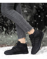 Zapatos De Camuflaje Unisex Para Invierno Impermeables Con Lining De Piel Algodón Caliente Para Senderismo Y Caminar En La Naturaleza - details 4