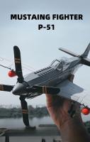 258PCS P-51 Mustang Fighter De WWII Bloques De Construcción Para Niños Y Adultos Juguetes De Avión De La Fuerza Aérea Regalo Educativo De Bloques Compatible Con Lego - details 0