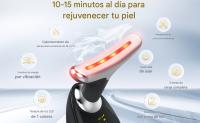 Masajeador facial de microcorriente EMS, inimputto de Belleza para lifting facial y de Cuello, antiarrugas, de la piel refurbecimiento, elimine la papada, de 7 Colores Luz, múltiples Modos - details 1