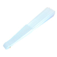 ABANICOS - Pack de 25 Abanicos de Plástico para Eventos - Blancos - 23 Varillas - details 1
