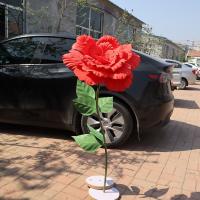 Nuevas Grandes Flores Artificiales De Paeonia PE 50cm Para Exhibición De Ventanas Simulación De Pétalos De Flor Para Fotografía Y Decoración Del Hogar - details 7