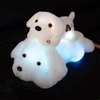 Muñeco De Peluche Luminoso Para Perro Cartoon Suave Y Antiestrés Decoración De Hogar Regalo Para Niños Juguetes Para Fiesta Cumpleaños - details 3