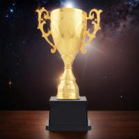 Trofeo De Plástico Dorado Para Premiar Juegos Y Escuela Juguetes Educativos Tempranos Regalo De Fútbol Medallas De Campeonato - details 2