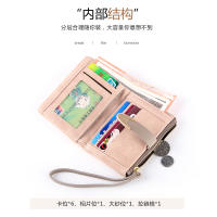 Monedero Mujer Corto Otoño Invierno Nueva Retro EU Y AM Nueva Monedero De Cuero PU Mate Moda Sencilla Conveniente - details 28