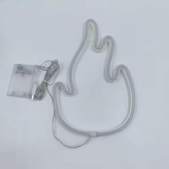 Luz LED De Neón Flame Con Encendido Por USB O Pack De Baterías Para Decoración De Tienda Holidays Casa Bar Fiesta Boda - 1