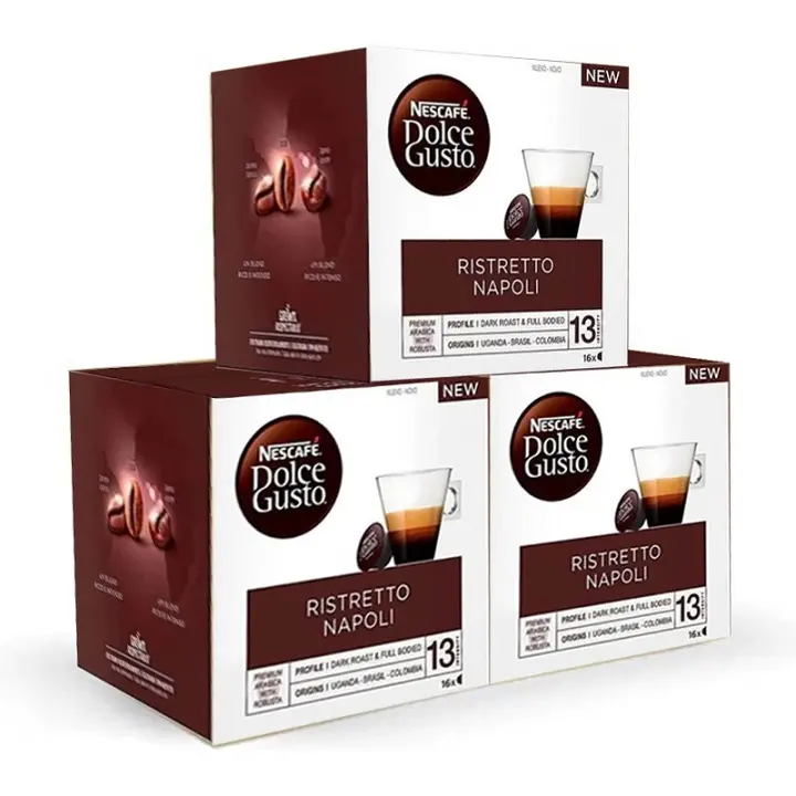Ristretto Napoli Style Pack 48 cápsulas Dolce Gusto 341573X3 Raíz Inicio Dolce Gusto Dolce Gusto Nescafé dolce gusto - 1