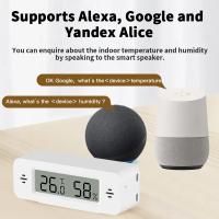 Termómetro Y Higrómetro Inteligente Mini WiFi Tuya Compatible Con Google Home Yandex Alexa Control Remoto Por App Con Alarma - details 9