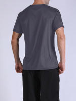 5PCS Camiseta Deportiva Para Hombre De Color Sólido Ultraligera Secado Rápido Transpirable Para Entrenamiento Fitness Running Gimnasio - details 11