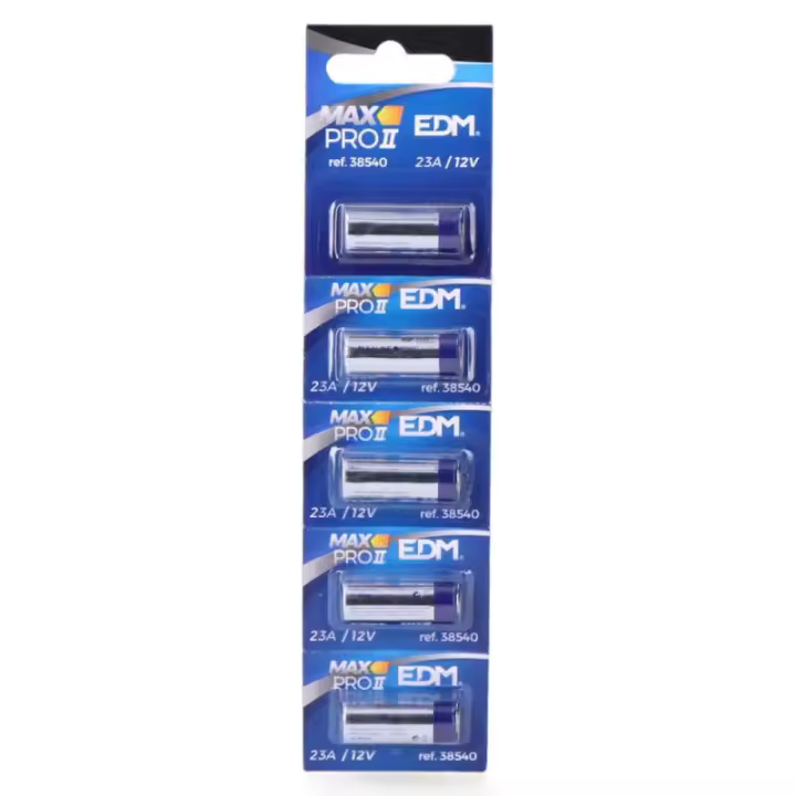 Pila Alkalina EDM Max-Pro 23A 12V - Alta Duración (pvp una pila) - 1