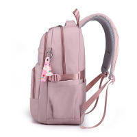 Mochila De Color Sólido Con Manija De Malla Y Correa Curvada De Alta Capacidad Para Viajes Cierre De Cremallera Capa Interna De Nylon Para Hombres Y Mujeres - details 26