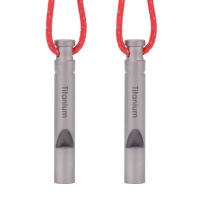 Silbato De Ultraligero De Titanio Con Cordón Para Supervivencia En Exteriores Camping Senderismo Exploración - details 8