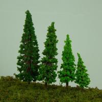 40pcs Árboles De Modelo Plástico Para Ferrocarril Miniatura Escenografía De Jardín Accesorios De Paisaje De Juguetes - details 0