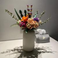 Romantic Bloque De Construcción Decorativo Con Bouquet De Rosas Para Regalo De Cumpleaños O Navidad Compatible Con Juguetes De CreaTech - details 4