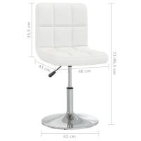 vidaXL Sillas de comedor 2 unidades cuero sintético blanco - details 7
