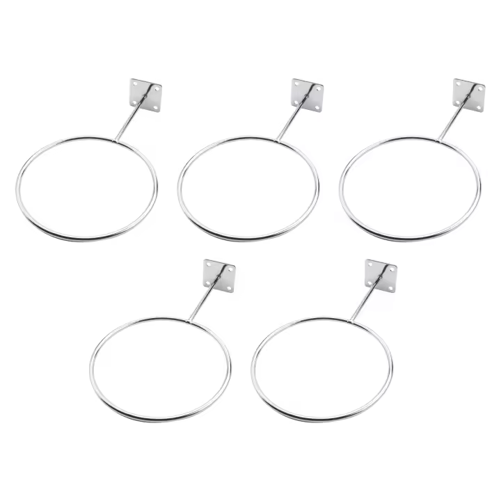 Soporte de pared para pelotas, estante de almacenamiento para deportes, ejercicio, baloncesto, voleibol, fútbol, 5 paquetes - 1