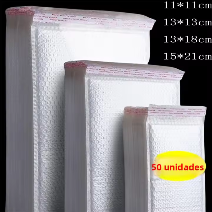 Bolsas De Envío Self Seal De Espuma Blanca 11/15/23cm Resistentes Al Agua Y Antichoque Para Empaque Y Entrega - 1