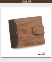 Cartera Corta Para Hombre De Cuero PU De Alta Calidad Porta Tarjetas Y Fotos Pequeña Monedero 3-Plegable Estilo Slim - details 8