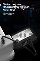 Linterna Frontal LED Recargable Mini Con Sensor Torch De Mano Para Camping Y Búsqueda De Emergencias Fuente De Luz Potente USB - details 6