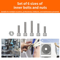 Juego De 150 Piezas De Tornillos Y Tornillos De Cabeza Hexagonal M3 Acero Inoxidable Para Pequeños Proyectos De Reparación DIY - details 5