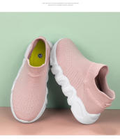 Zapatillas De Tenis Para Niños Y Niñas Alpargatas Deportivas De Alta Top Knitted Moda Casual Transpirables Talla True Fit - details 29