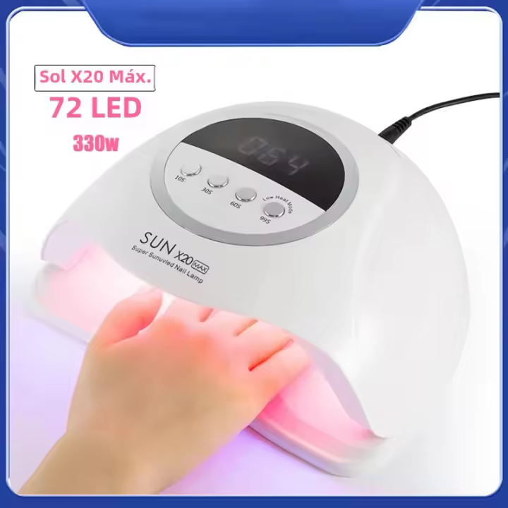Lámpara LED UV SUN X20 MAX 330W Para Manicura Secado De Polvo De Gel Con Pantalla Táctil Grande Herramienta Secadora De Uñas Profesional - 1