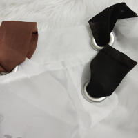 Cortina Valance Transparente 45x90CM Para Ventanas Pequeñas Cocina Cortina De Café Cortina De Polvo Decorativa Para Hogar 1 Panel De Poliéster - details 2