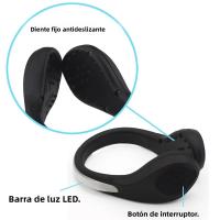 Luz LED Para Running Y Bicicleta Luz De Seguridad Nocturna Y Advertencia Brillante Clip Para Zapatos Deporte Y Actividades Al Aire Libre - details 10