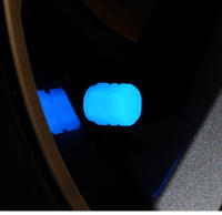 10Pcs Tapones De Válvula Luminosos Azules Para Coche Motocicleta Bicicleta Decoración De Neumáticos Y Eje Capas De Válvula De Térmica ABS - details 9