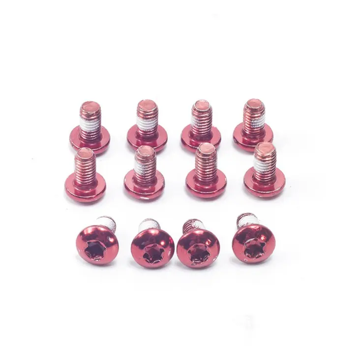 Juego De 12 Piezas De Tornillos Para Disco De Freno De Bicicleta M5x9mm Coloridos Accesorios De Ciclismo MTB Partes De Bicicleta - 1
