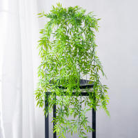 Plantas Artificiales Colgantes 105cm Hojas De Arce Falsas Vínculos De Plástico Para Decoración De Jardín Y Hogar Toque Real - details 0