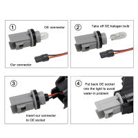 Luz De Puddle LED Para Espejo De Volvo V40 V50 V60 V70 MK3 C70 MK2 XC90 XC70 Jaguar XF Super Brillante Instalación Fácil - details 7
