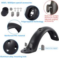 Guardabarros Para Scooter Xiaomi Mijia M365 M187 pro Con Faro Trasero Protector De Rueda Antisalpicaduras Accesorio De Scooter - details 6
