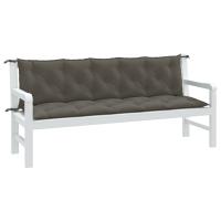vidaXL Cojines para banco jardín 2 uds tela beige melange 180x50x7 cm en color beige mezcla/gris oscuro mezcla/gris claro mezcla y más | acolchados duraderos para sofás de jardín terraza exterior - details 1
