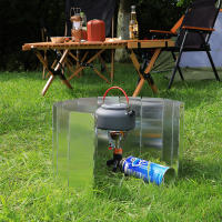 Protector De Viento Para Estufa De Gas Aluminio Platos Antirroto Para Camping Picnic Cocina Exterior Ventas Por Pieza - details 7