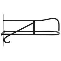 vidaXL Soporte de silla de montura de pared hierro negro - details 4