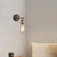Lámpara De Pared Individual Estilo Industrial Retro Para Dormitorio Sala De Estar Estudio Pasillo Escalera E27 Sin Bombilla Incluida Metal Negro - details 5