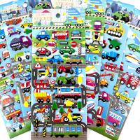 Pegatinas 3D De Burbuja Para Coche Camión Avión Vehículos Infantiles Diversión Educativa Impermeables Cartoon Anime Para Niñas Y Niños - details 0