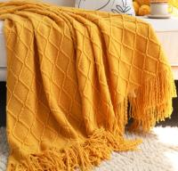 Manta Bohemia Blanca Texturizada Grande Tejida Vintage Lujo Para Cama Sofá Cubierta De Manta De Algodón Acrílico 100% - details 17