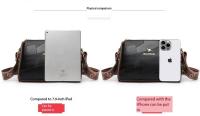 Bolso Bandolera De Cuero Genuino De Alta Calidad Para Mujer Estilo Designer Marca Kangaroo Lujo Suave Cremallera Y Bolsillos Internos - details 29